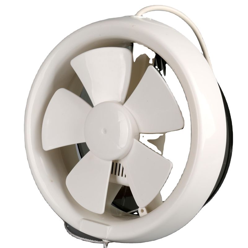 Tipo de corriente eléctrica de corriente alterna Cuchilla hidropónica de plástico montado en la pared ventilador axial para conductos redondos