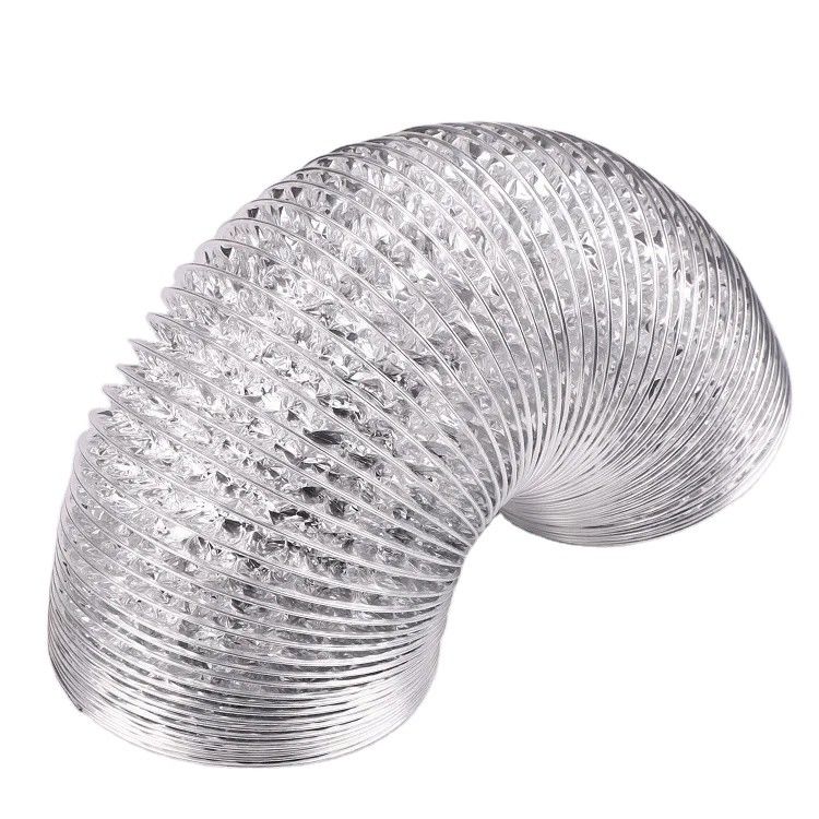 120 V de tensión de plástico flexible de aluminio manguera de conducto para ventilación de aire de alta temperatura