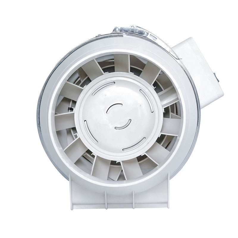4 pulgadas 220v ventilador de conductos eléctricos en línea para HVAC ventilación axial de escape de plástico blanco 100mm