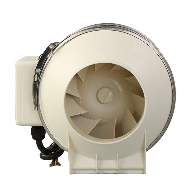 220V 4 pulgadas 6 pulgadas 8 pulgadas 200 mm ventilación de conductos de aire de flujo mixto ventilador de conductos en línea