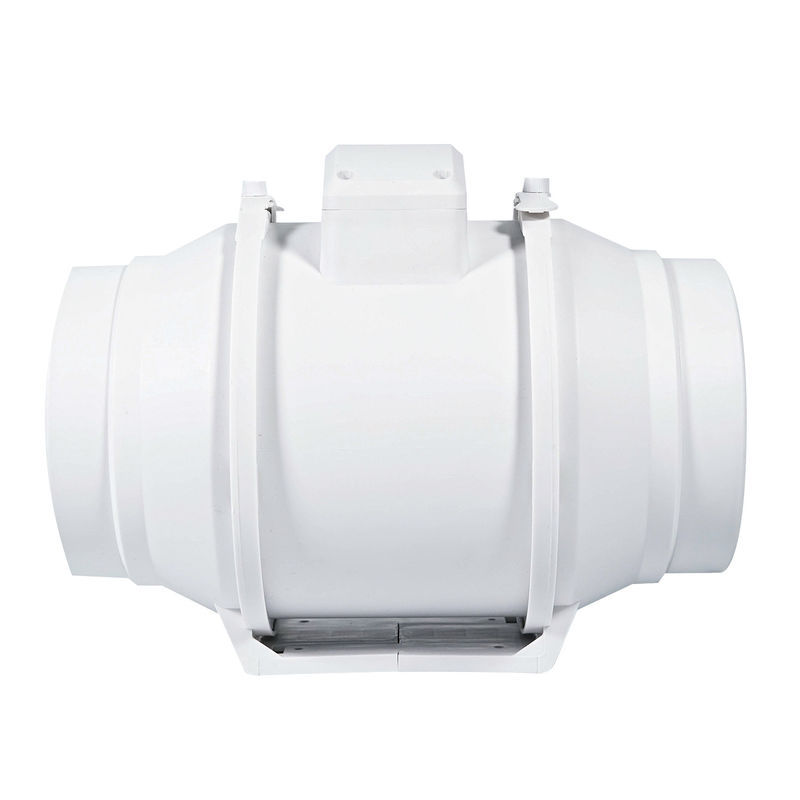 Tipo de corriente eléctrica AC HAVC 100 125 150 mm Ventiladores de conductos de escape de flujo mixto silenciosos