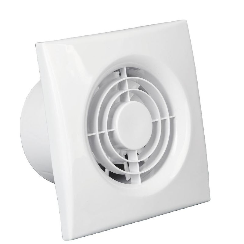 12Ventana de baño montado en la pared ventilador de flujo axial con obturador masivo y corriente eléctrica continua