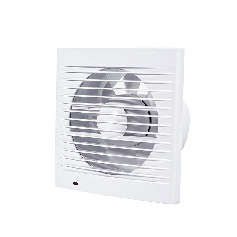Ventilador de extracción de aire eléctrico de ventana de vidrio silencioso ABS con luz LED y cuchilla de plástico