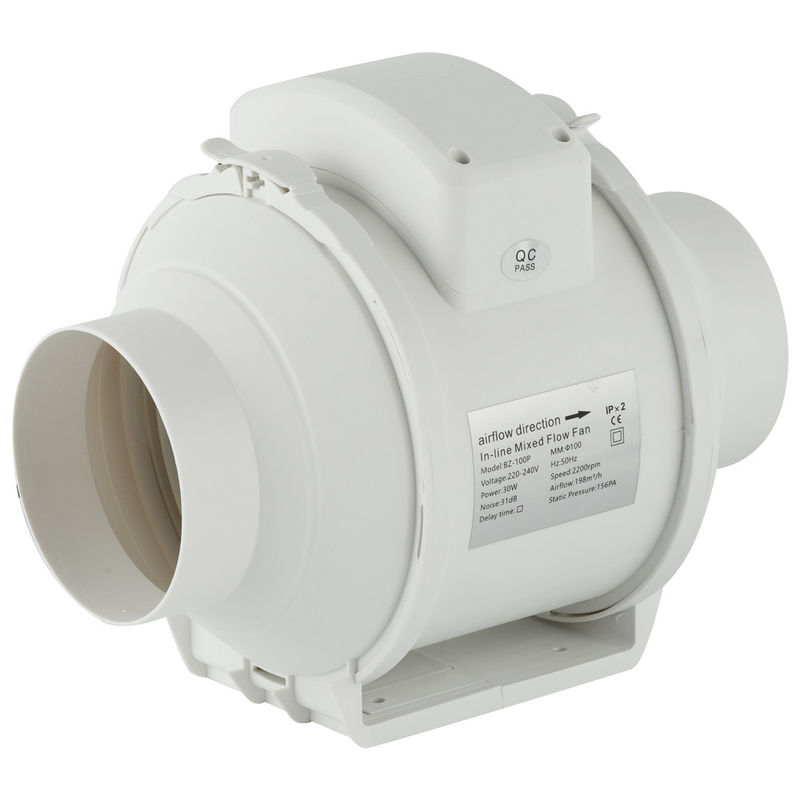 4/5/6/8/10/12 pulgadas OEM/ODM ventilación de circulación de múltiples velocidades ventilador de tubería de conducto en línea