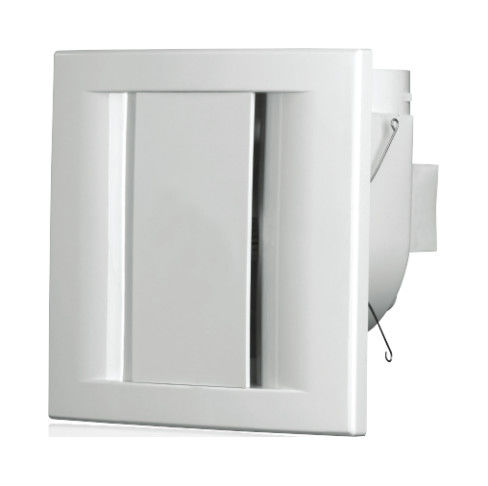 8 pulgadas de plástico silencioso Cuadrado baño ventilador de ventilación ultra silencioso con luz LED montado en el techo ventilador de escape extracción de aire
