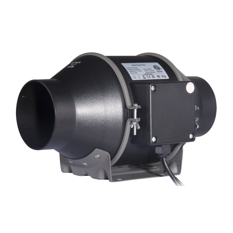 100~240V Bajo ruido 4 pulgadas 100 mm ventilador de conducto en línea con controlador de velocidad para ventilador de ventilación hidropónica