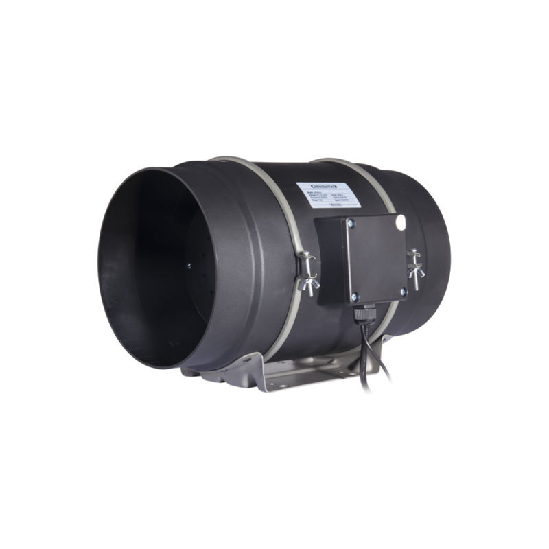 WiFi 8 pulgadas ventilador de conducto con control inteligente de temperatura y humedad ventilador de escape para hidroponía