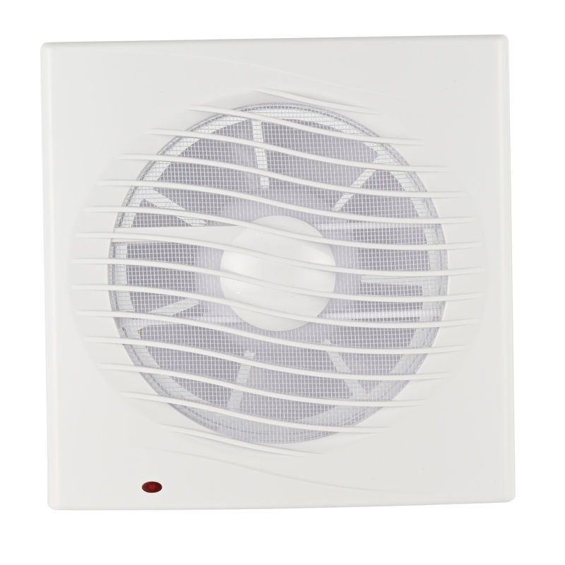 Por mayor 6 8 pulgadas 220V plástico baño cocina silencioso cuadrado techo montaje ventilación ventilador de escape